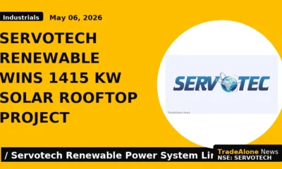 Servotech Renewable Wins 1415 KW Solar Rooftop Project - TradeAlone