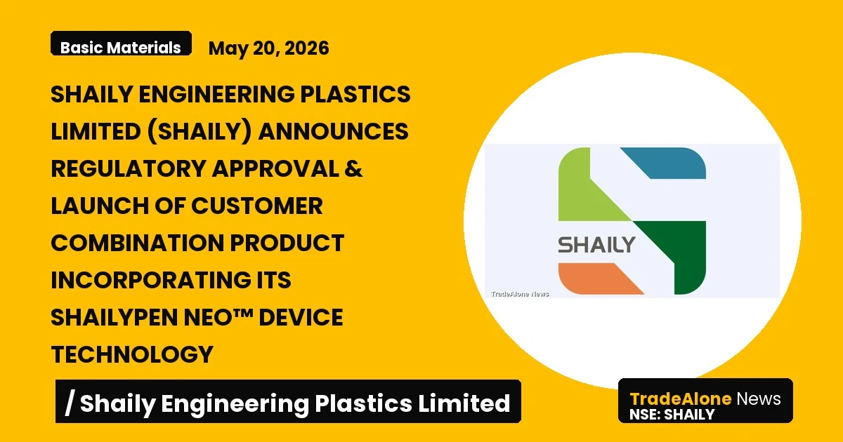 Shaily Engineering Plastics Limited Shaily Q2 FY26 Regulatory Approval