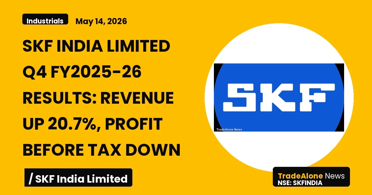Skf India Limited Skfindia Q4 FY26 Results