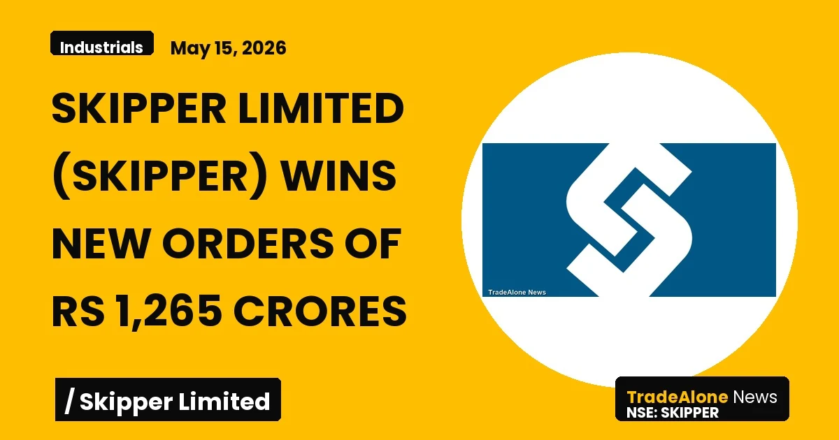 Skipper Limited Skipper New Orders May 2026