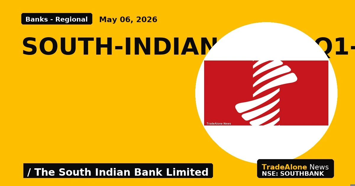 South-indian-bank-q1-2026-net-profit-grows-11.69-percent - TradeAlone
