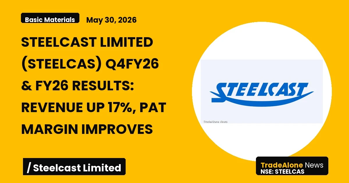Steelcast Limited Steelcas Q4fy26 Results