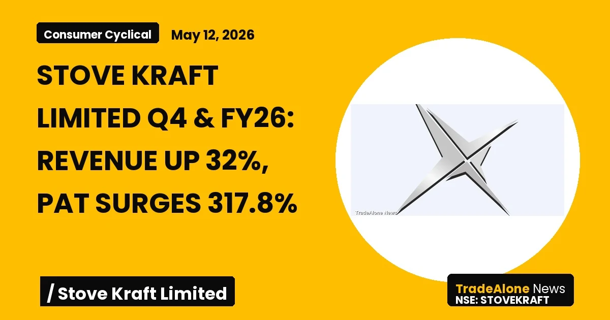 Stove Kraft Limited Stovekraft Q4 FY26 Results