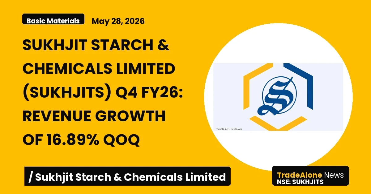 Sukhjit Starch & Chemicals Limited Q4 FY26 Revenue Growth