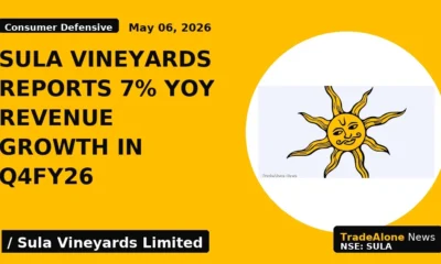 Sula Vineyards Reports 7% Yoy Revenue Growth in Q4fy26 - TradeAlone