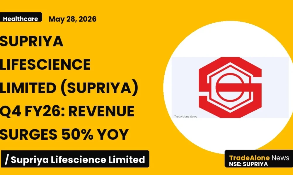 Supriya Lifescience Limited (supriya) Q4 FY26 Results: Revenue Up 50% Yoy