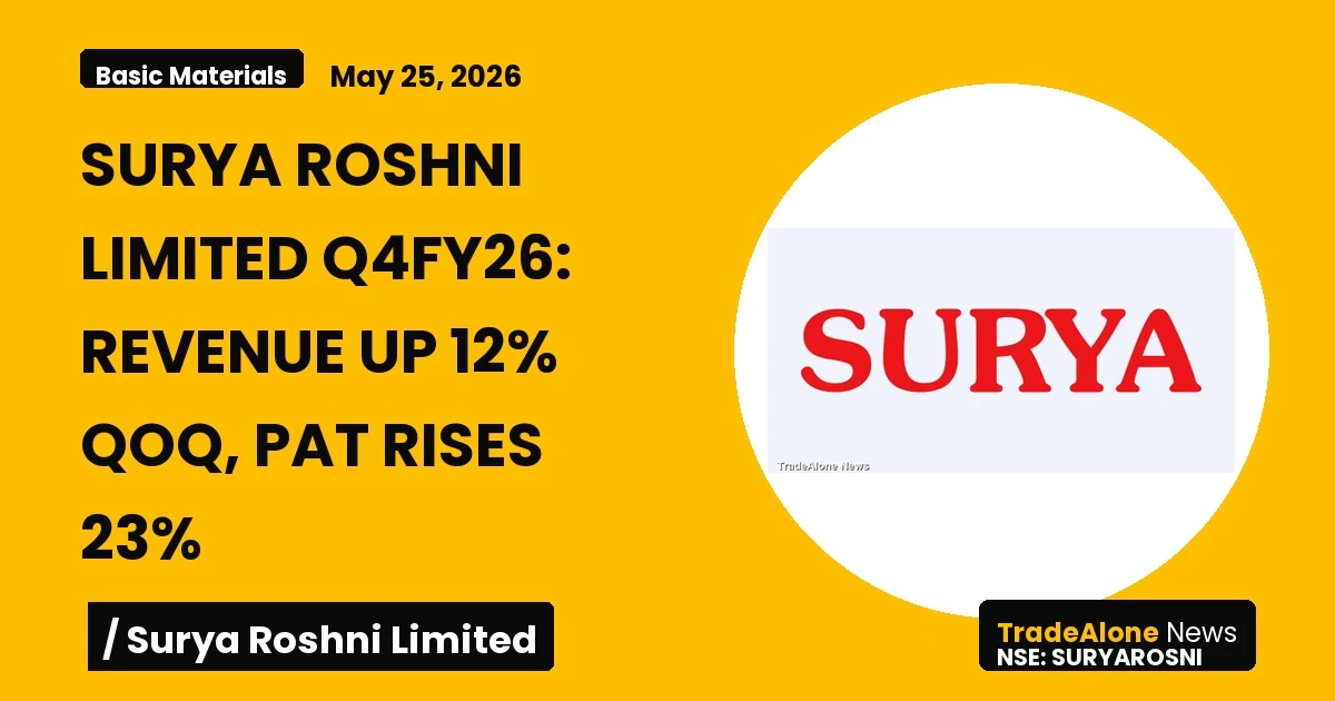 Surya Roshni Limited Suryarosni Q4fy26 Results