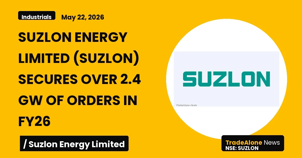 Suzlon Energy Limited Suzlon FY26 Orders