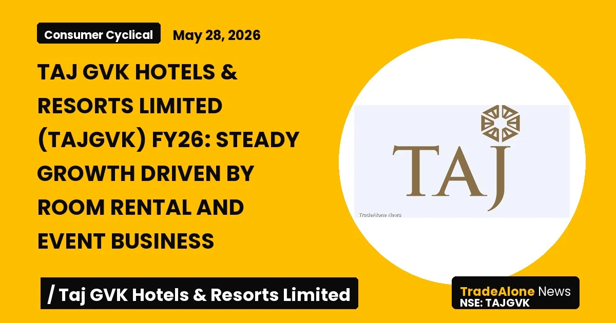 Taj GVK Hotels & Resorts Limited FY26 Results