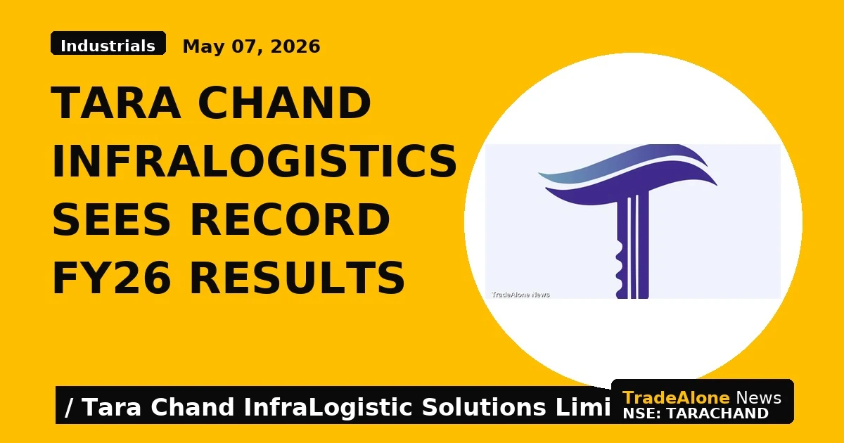 Tara Chand Infralogistics Sees Record Fy26 Results - TradeAlone