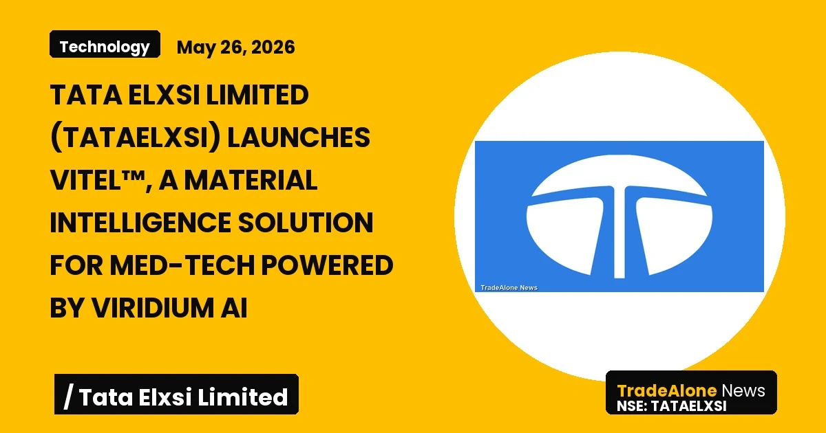 Tata Elxsi Limited Tataelxsi Launch Vitel™
