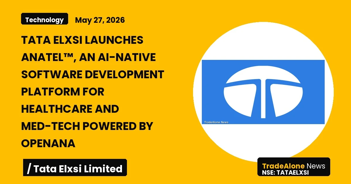 Tata Elxsi Limited Tataelxsi May 2026 Launch