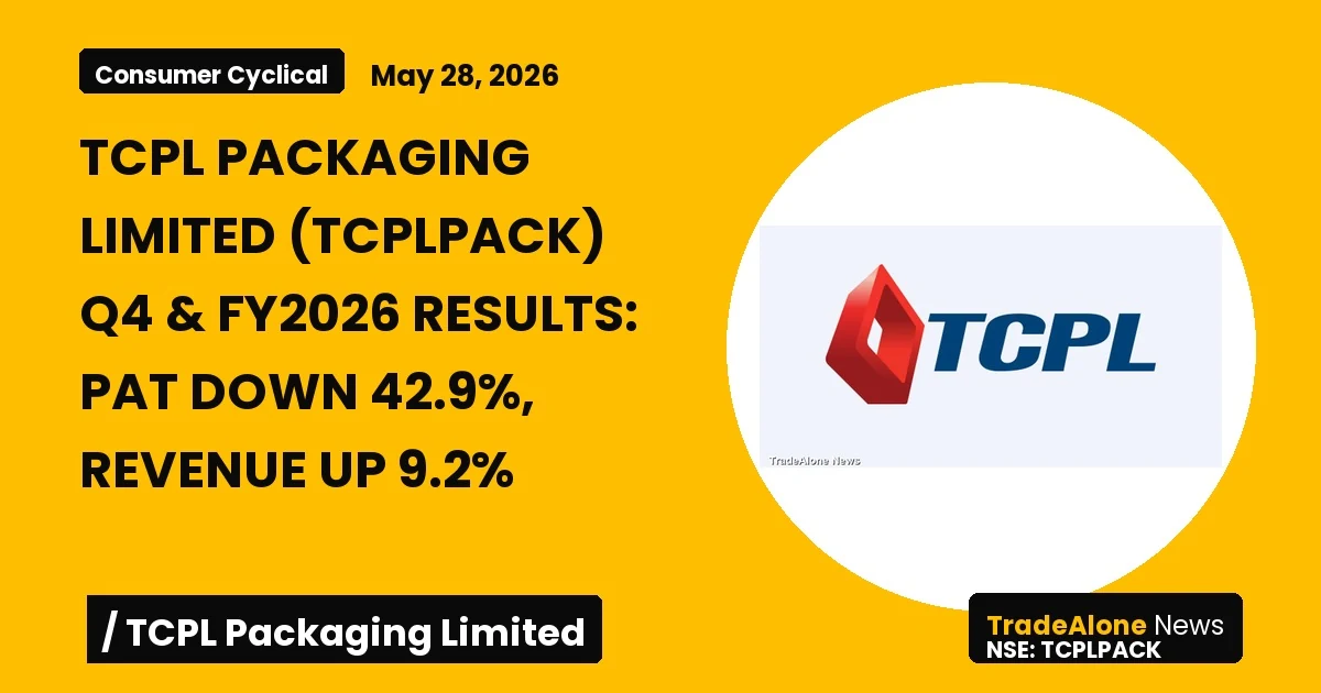 Tcpl Packaging Limited Tcplpack Q4 FY26 Results