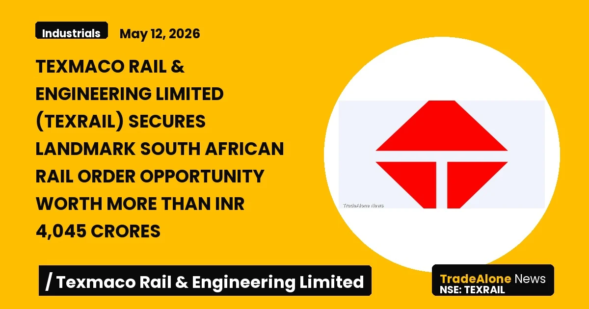 Texmaco Rail & Engineering Limited Texrail May 2026 Rail Order