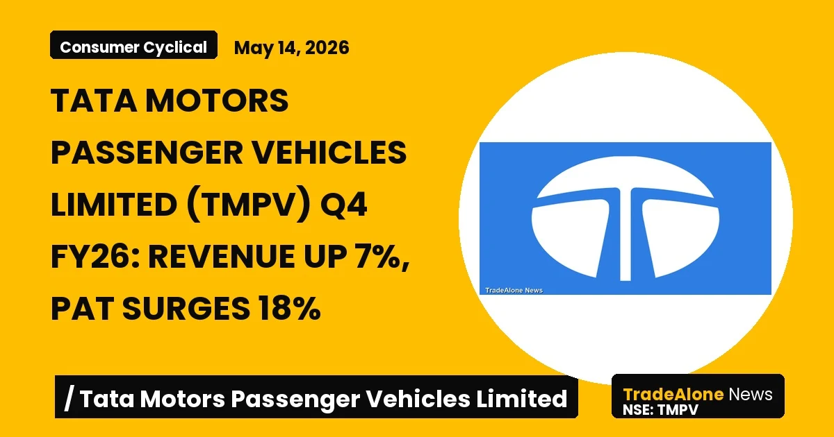 Tata Motors Passenger Vehicles Limited Q4 FY26 Results