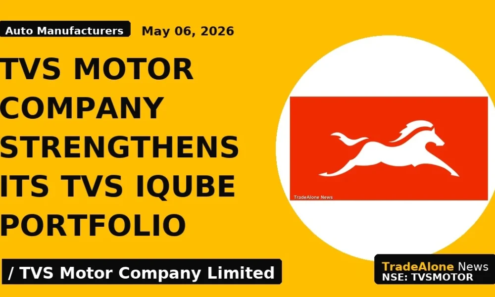 TVS Motor Company Strengthens Its TVS IQube Portfolio - TradeAlone