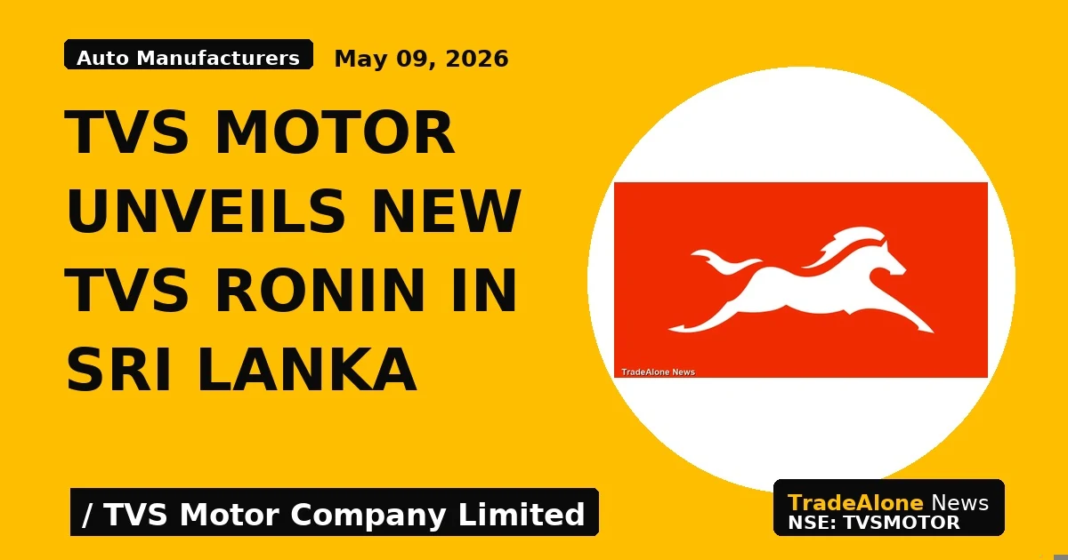 Tvs Motor Unveils New Tvs Ronin in Sri Lanka - TradeAlone