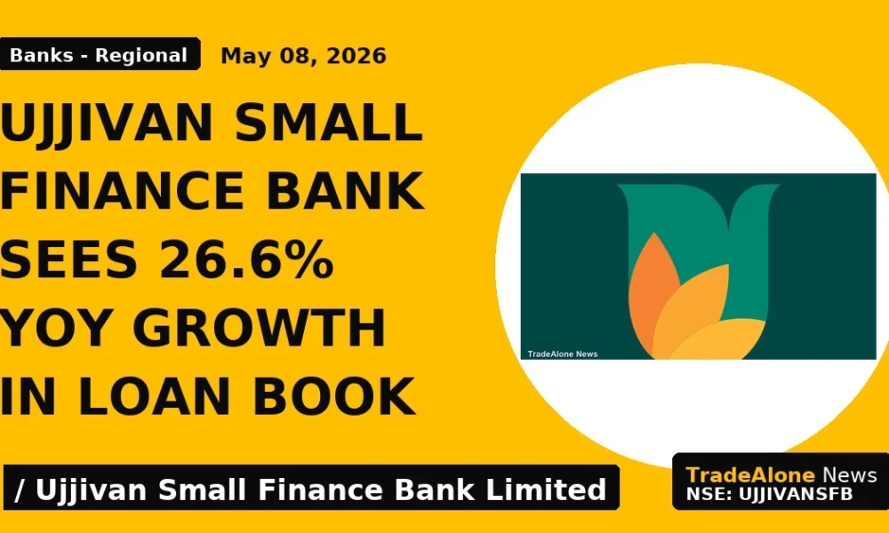 Ujjivan Small Finance Bank Sees 26.6% Yoy Growth in Loan Book - TradeAlone