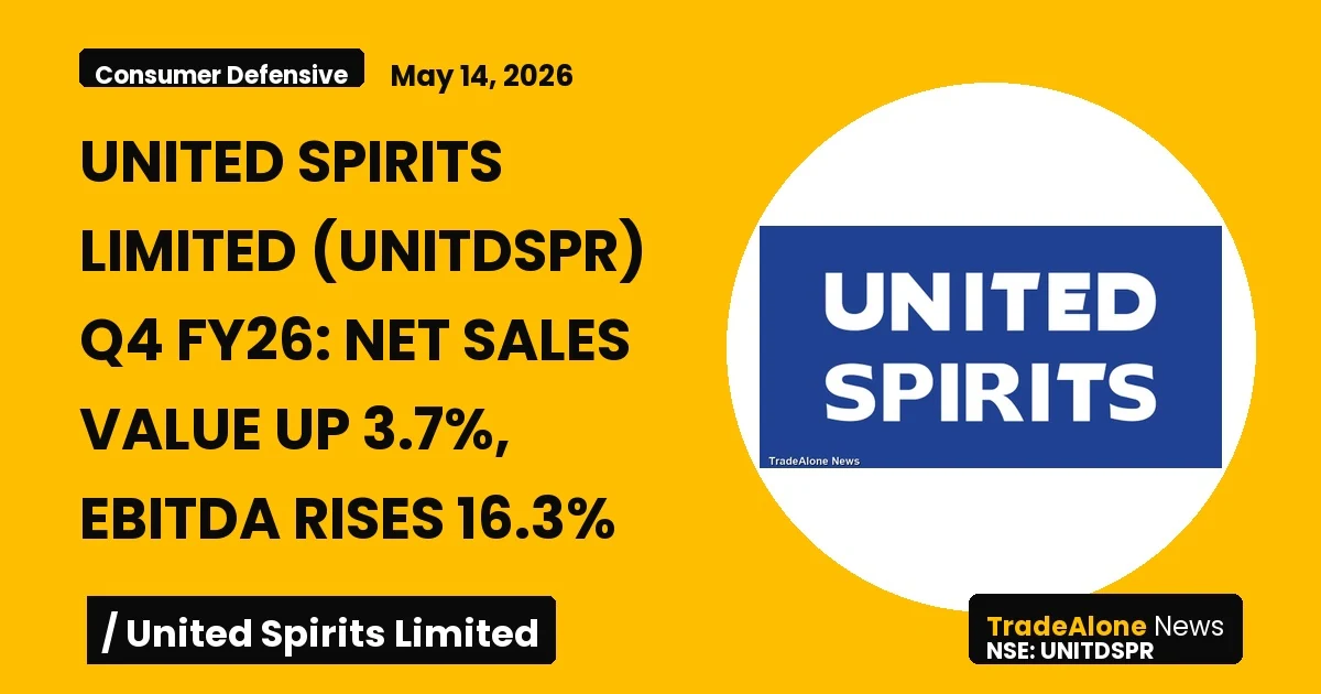 United Spirits Limited Unitdspr Q4 FY26 Results