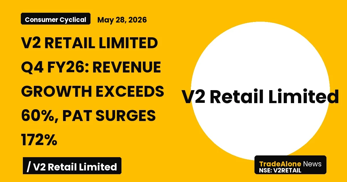 V2 Retail Limited V2retail Q4 FY26 Results