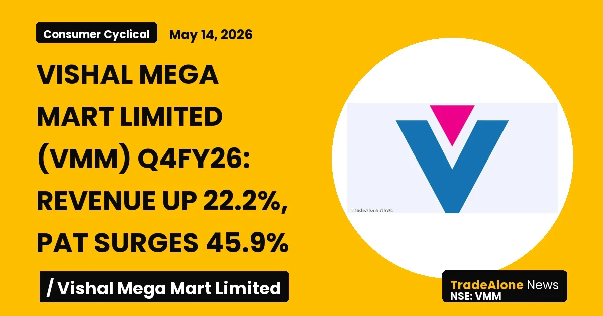 Vishal Mega Mart Limited VMM Q4fy26 Results
