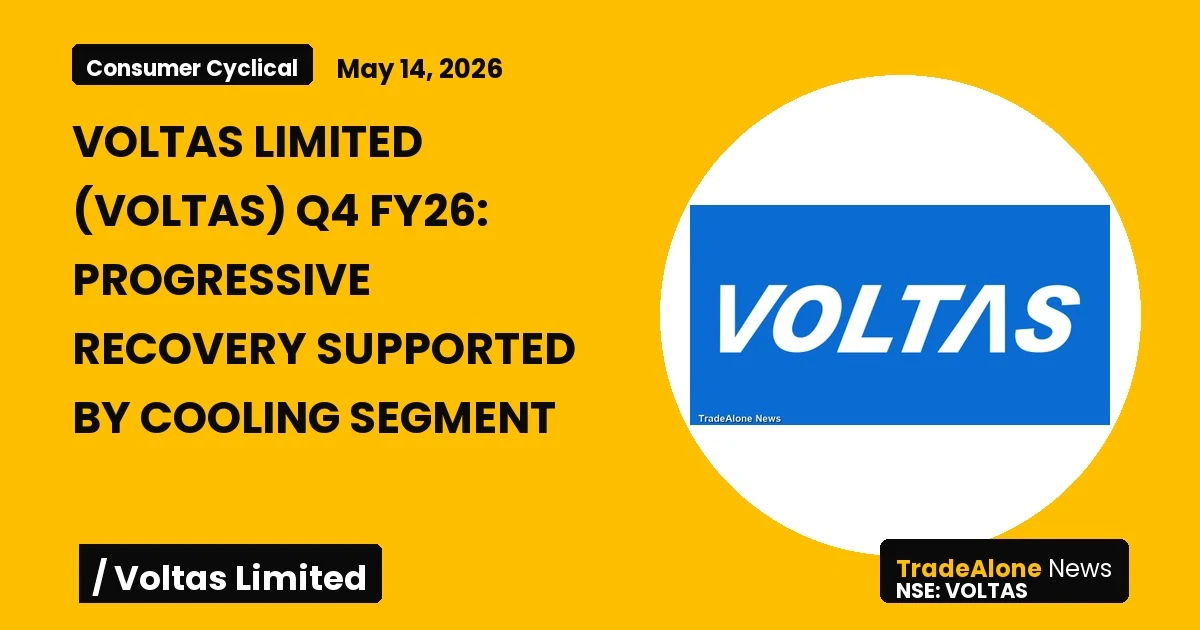 Voltas Limited Voltas Q4 FY26 Results