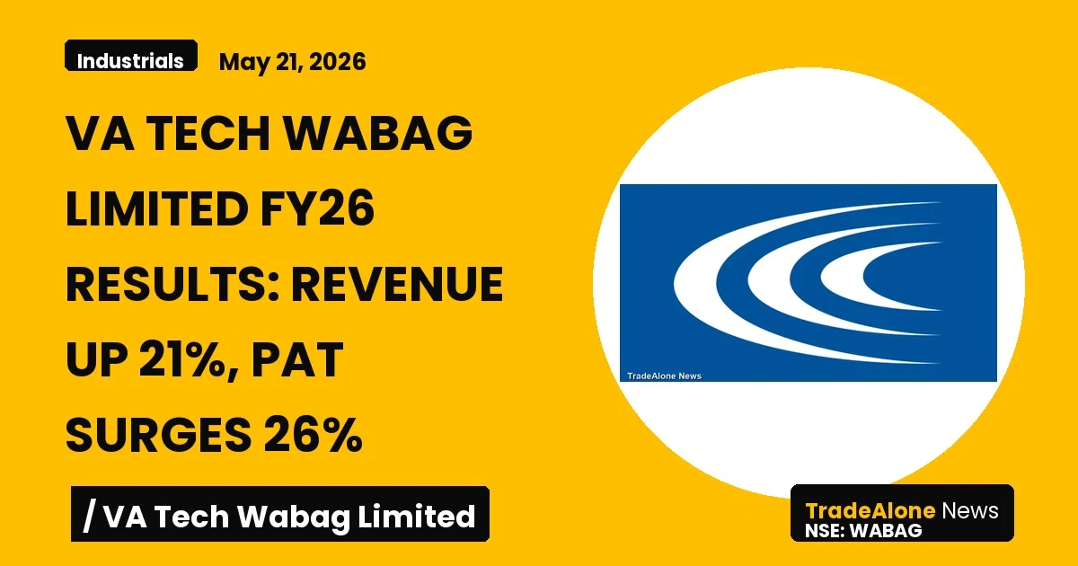 Va Tech Wabag Limited FY26 Results: Revenue Up 21%, PAT Surges 26%