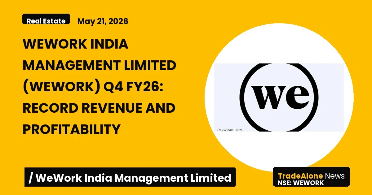 Wework India Management Limited Wework Q4 FY26 Results