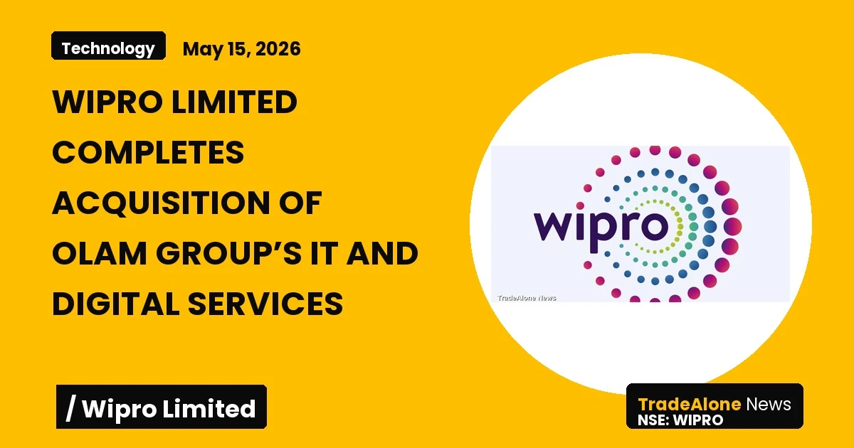 Wipro Limited WIPRO Acquisition Olam Group’s IT and Digital Services