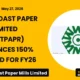 West Coast Paper Mills Limited Wstcstpapr Q4 FY26 Results: 150% Dividend