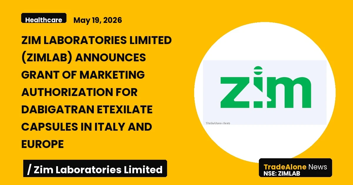 Zim Laboratories Limited Zimlab MA Italy Europe May 2026