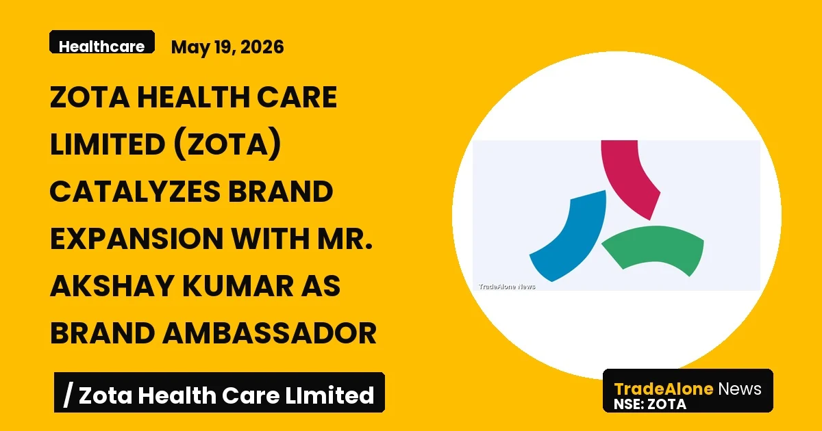 Zota Health Care Limited ZOTA Q2fy22 Brand Expansion