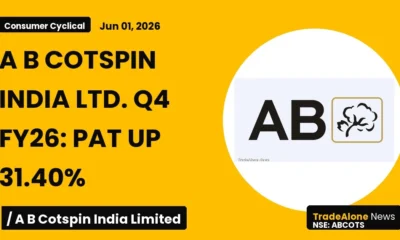 A B Cotspin India Ltd. Q4 FY26 PAT Up 31.40%