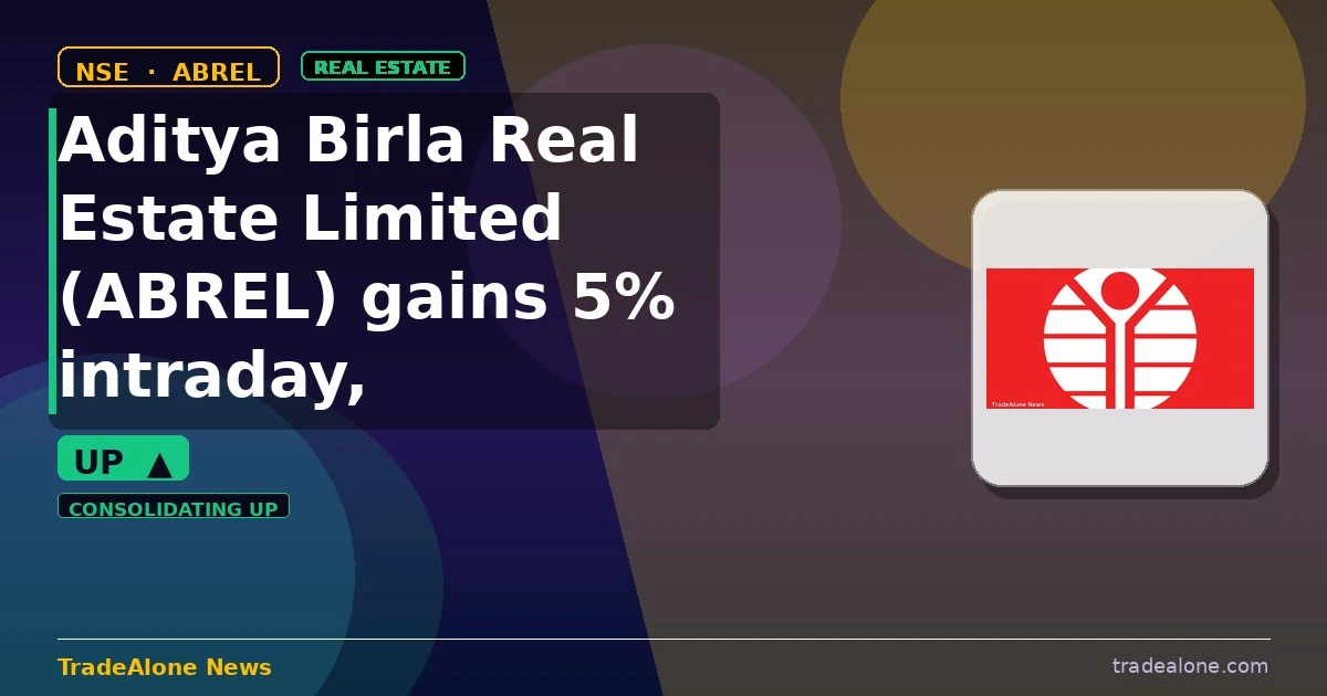Aditya Birla Real Estate Limited ABREL trendline consolidating up