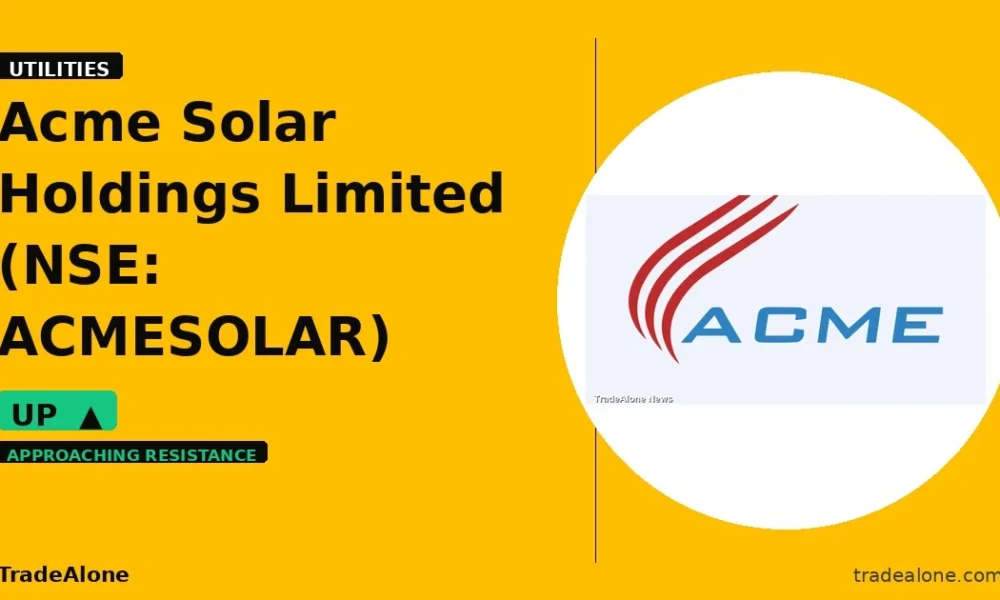 Acme Solar Holdings Limited NSE: ACMESOLAR nears resistance