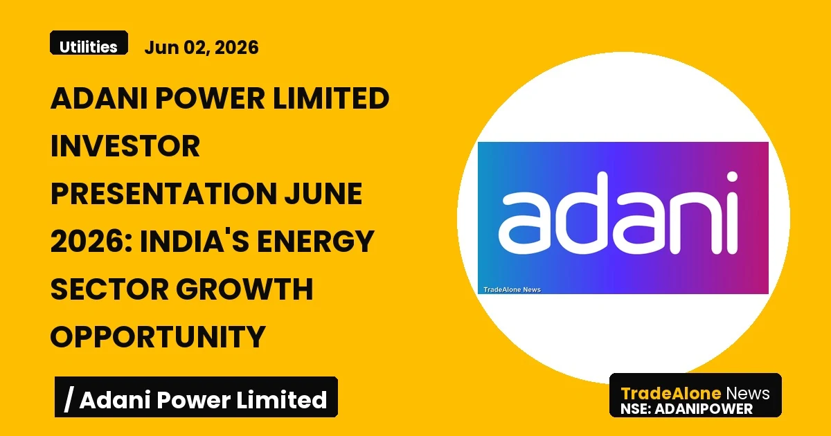 Adani Power Limited Adanipower June 2026 Investor Presentation