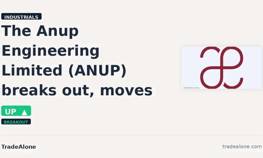 The Anup Engineering Limited ANUP breaks out