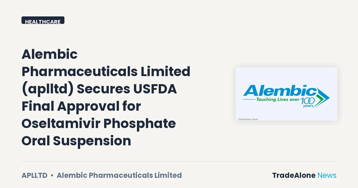 Alembic Pharmaceuticals Limited Aplltd USFDA Approval June 2026
