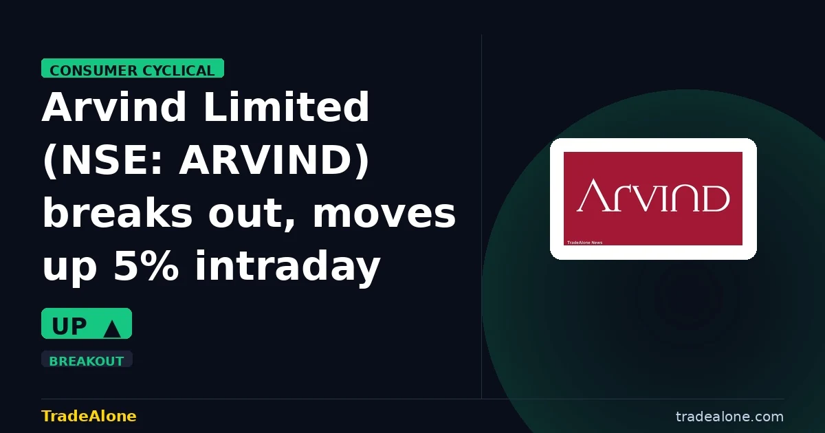 Arvind Limited ARVIND breaks out