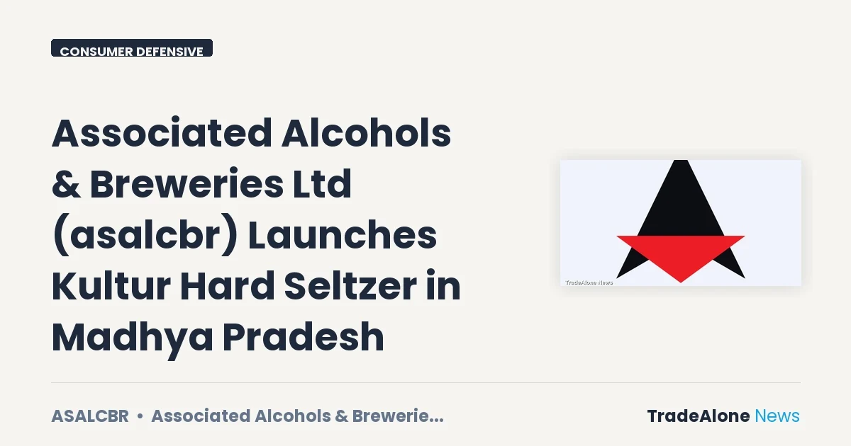 Associated Alcohols & Breweries Ltd Asalcbr Launches Kultur Hard Seltzer