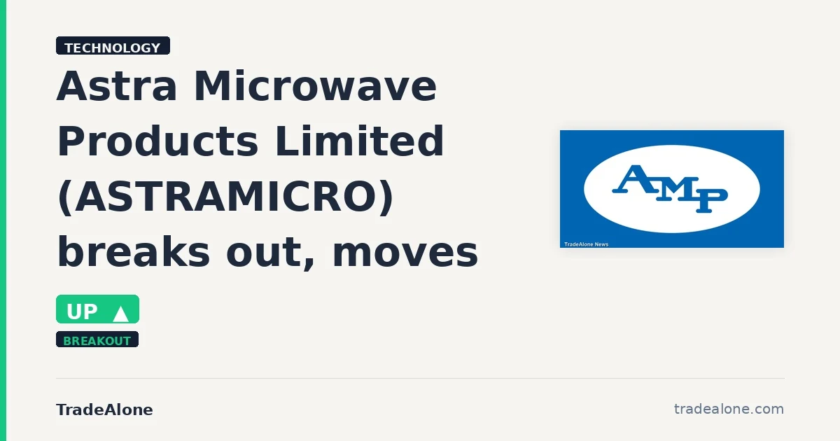 Astra Microwave Products Limited ASTRAMICRO breakout