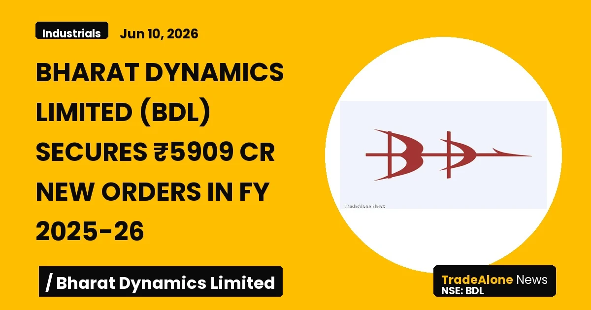 Bharat Dynamics Limited BDL New Orders FY26