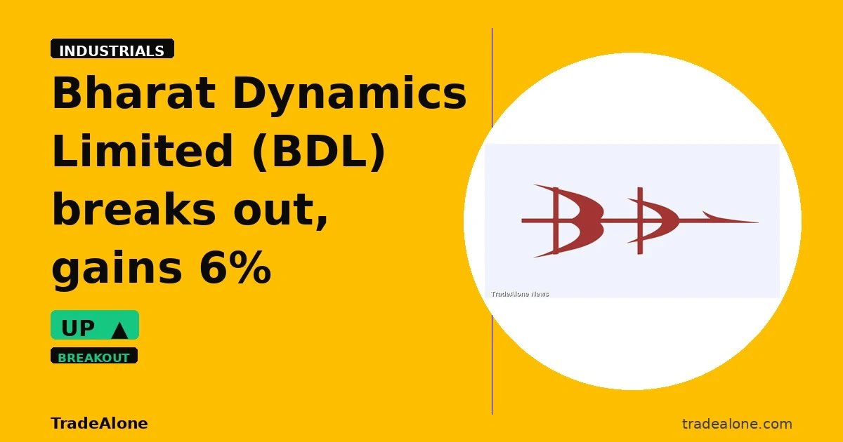 Bharat Dynamics Limited BDL breakout
