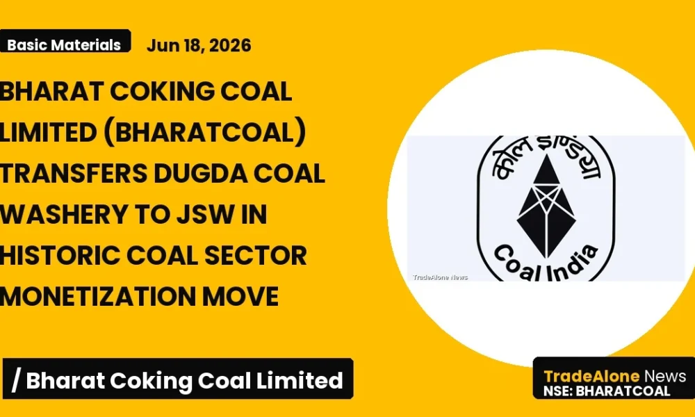 Bharat Coking Coal Limited Bharatcoal Monetization June 2026