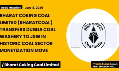 Bharat Coking Coal Limited Bharatcoal Monetization June 2026