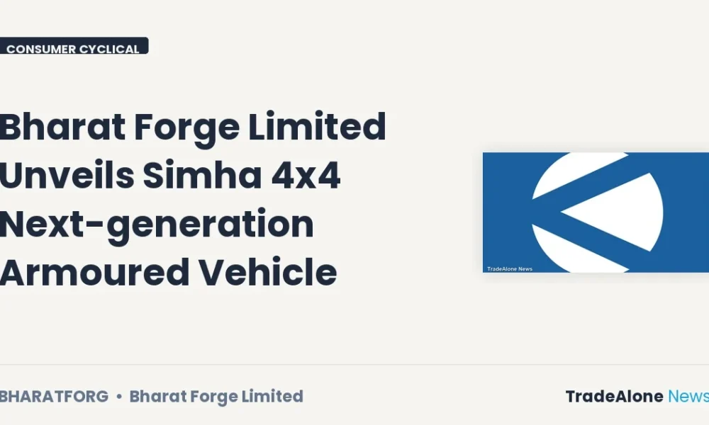 Bharat Forge Limited Bharatforg Unveils Simha 4x4