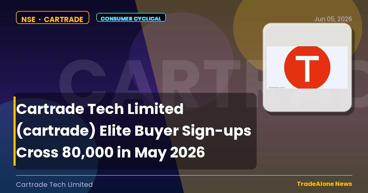 Cartrade Tech Limited Cartrade Elite Buyer Sign-ups May 2026