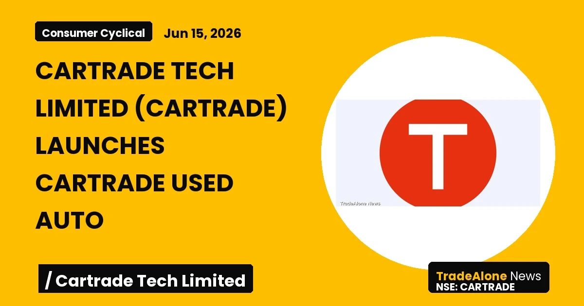 Cartrade Tech Limited Cartrade June 2026 Launch