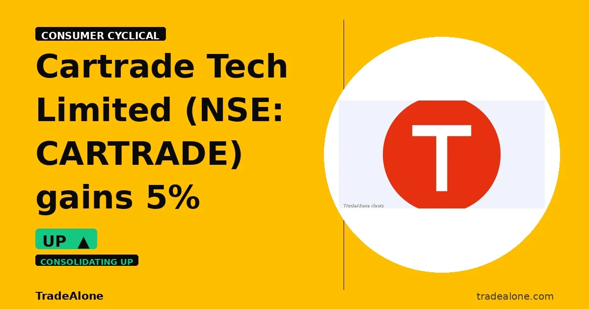 Cartrade Tech Limited CARTRADE gains 5% intraday
