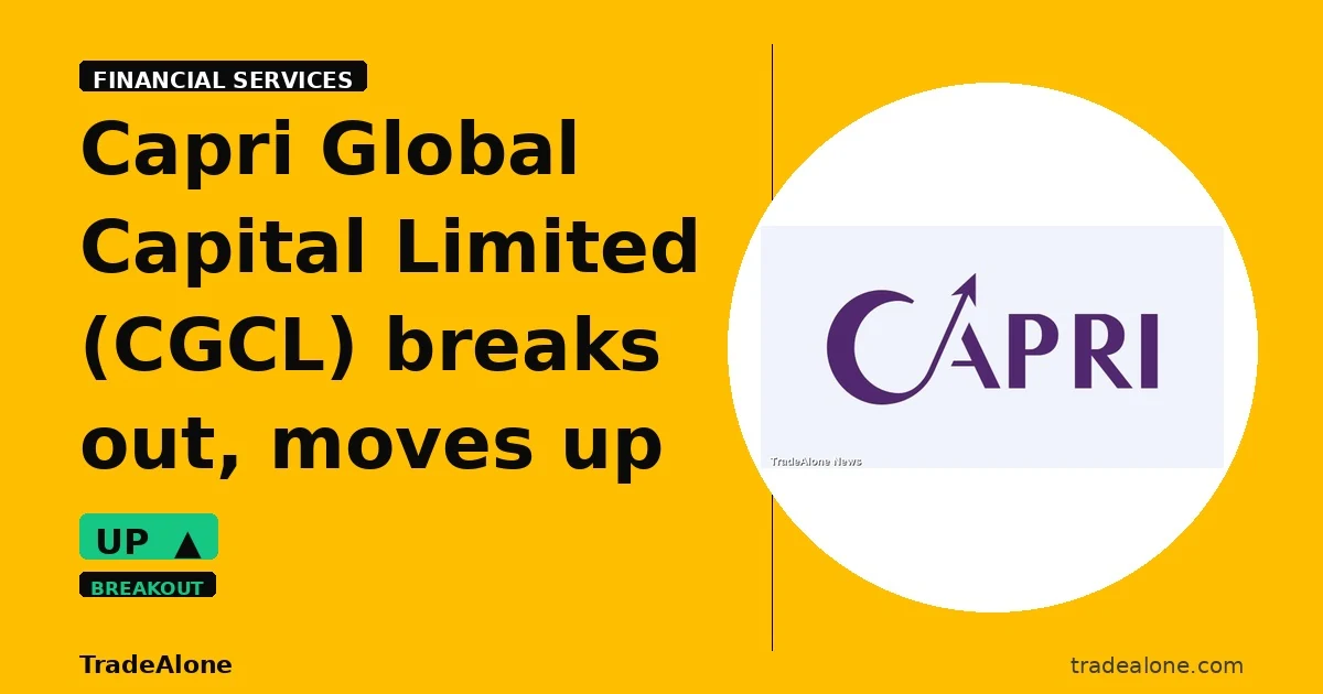 Capri Global Capital Limited CGCL breakout
